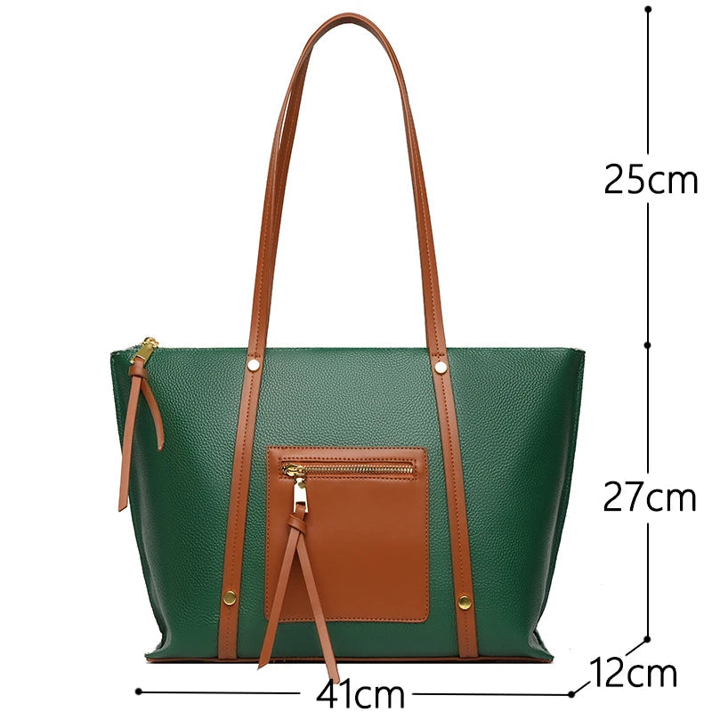 Sac Tote Femme Cuir Véritable - Katia