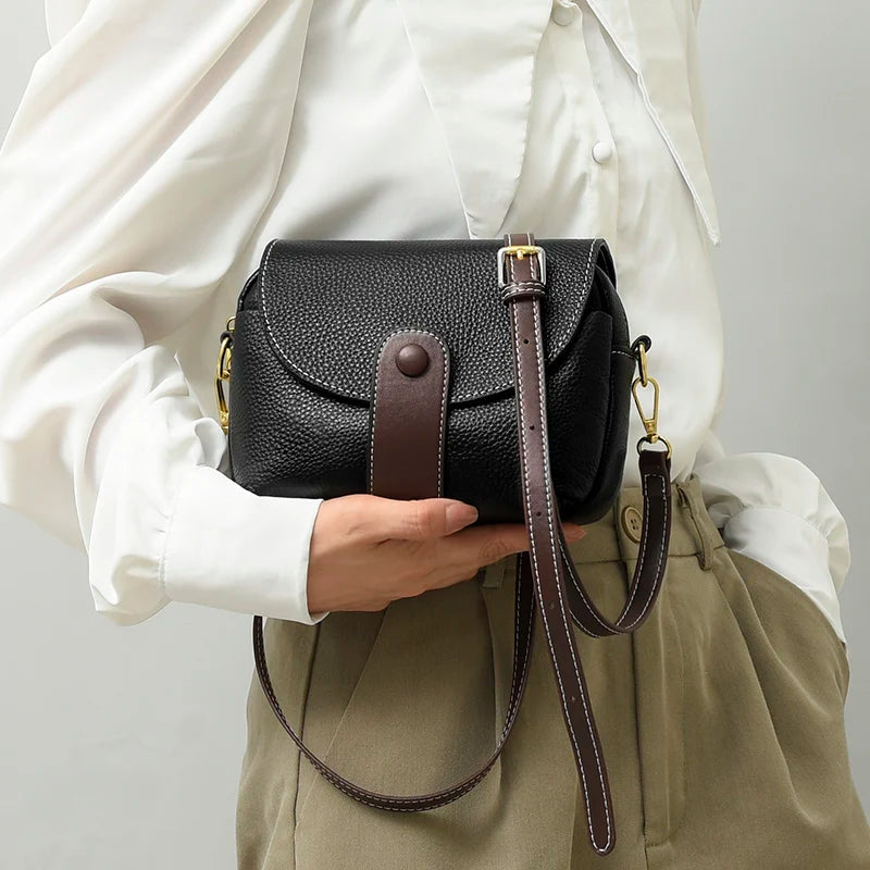 Sac Bandoulière Femme Cuir Véritable - Angélique