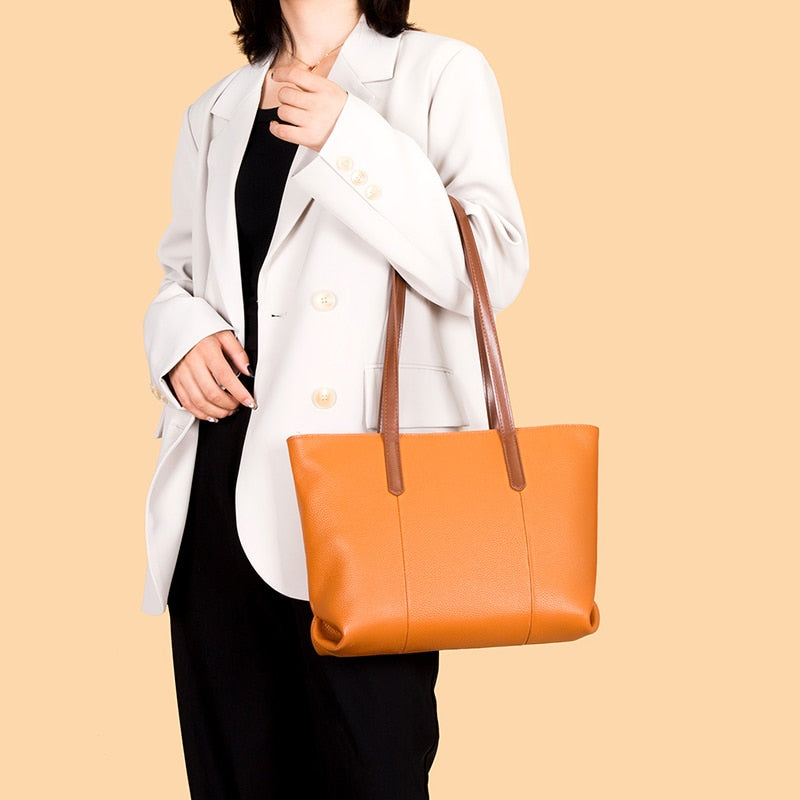 Sac Tote Femme Cuir Véritable - Patricia