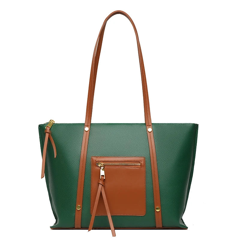 Sac Tote Femme Cuir Véritable - Katia