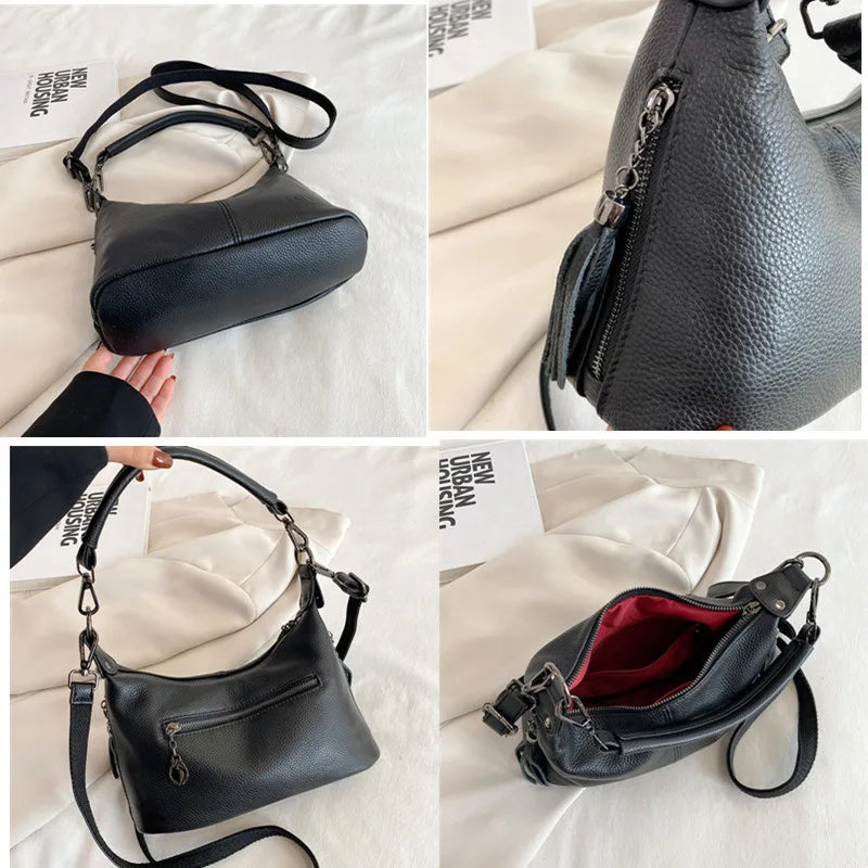 Sac Hobo Femme Cuir Véritable - Karine