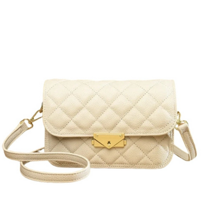 Sac Bandoulière Femme Cuir Véritable - Blanche